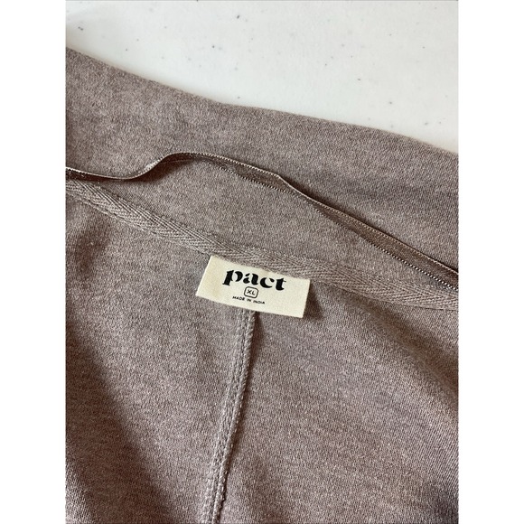 Pact Airplane Blazer size XL Brown/‎ Tan Women neutral casual preppy sustainable - Picture 6 of 12